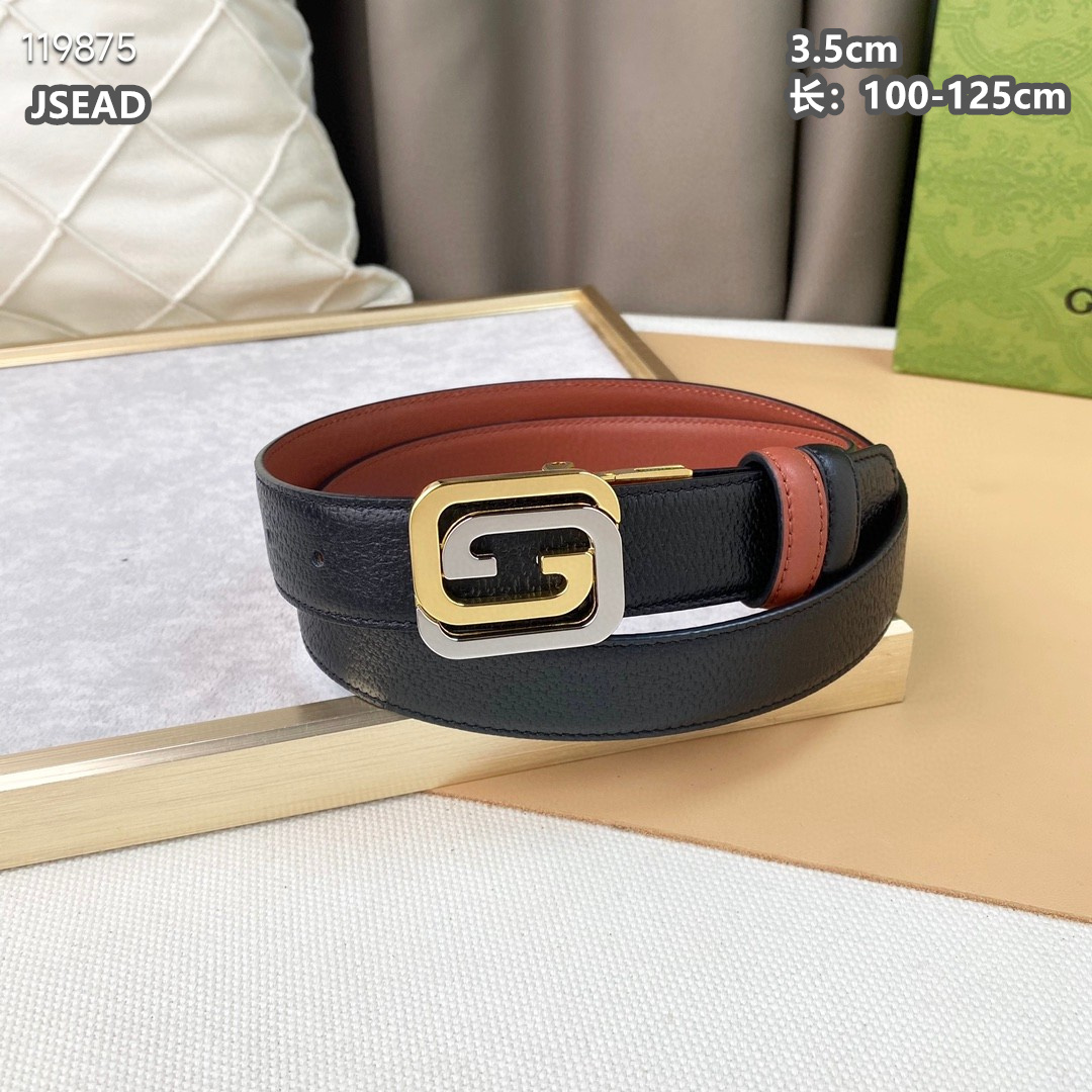 Gucci belt 35mmX100-125cm 8L08